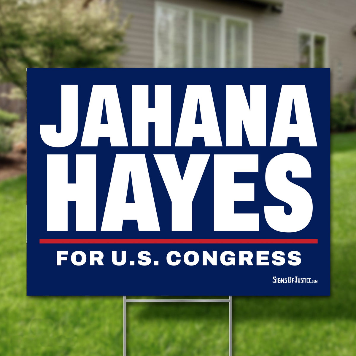 Jahana Hayes 16"x12" yard sign