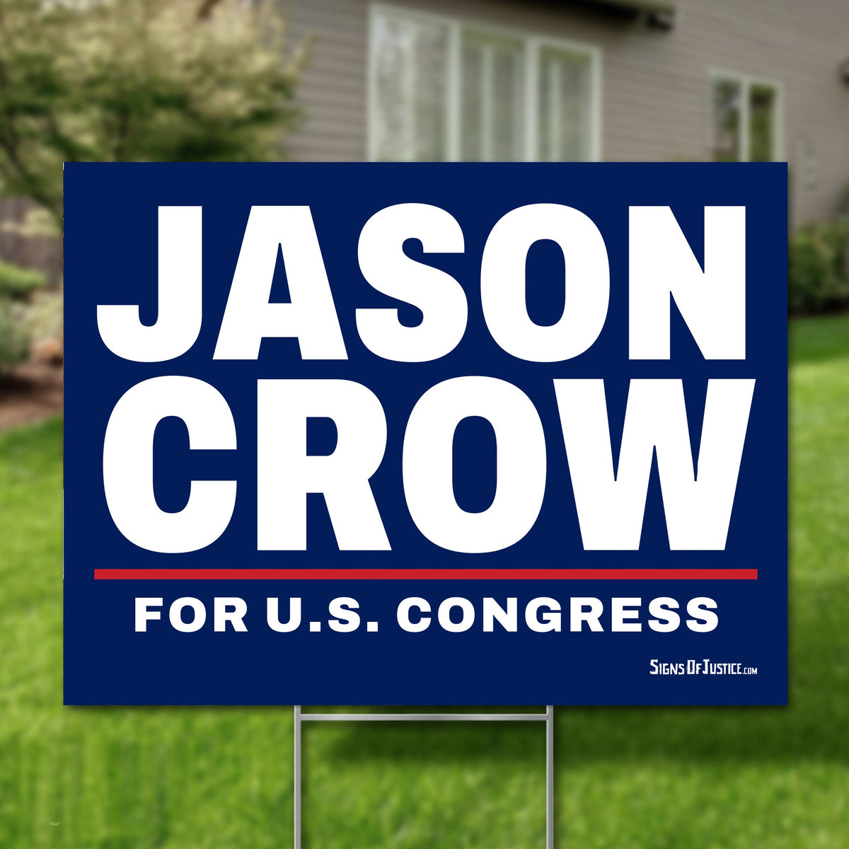 Jason Crow 24"x18" yard sign