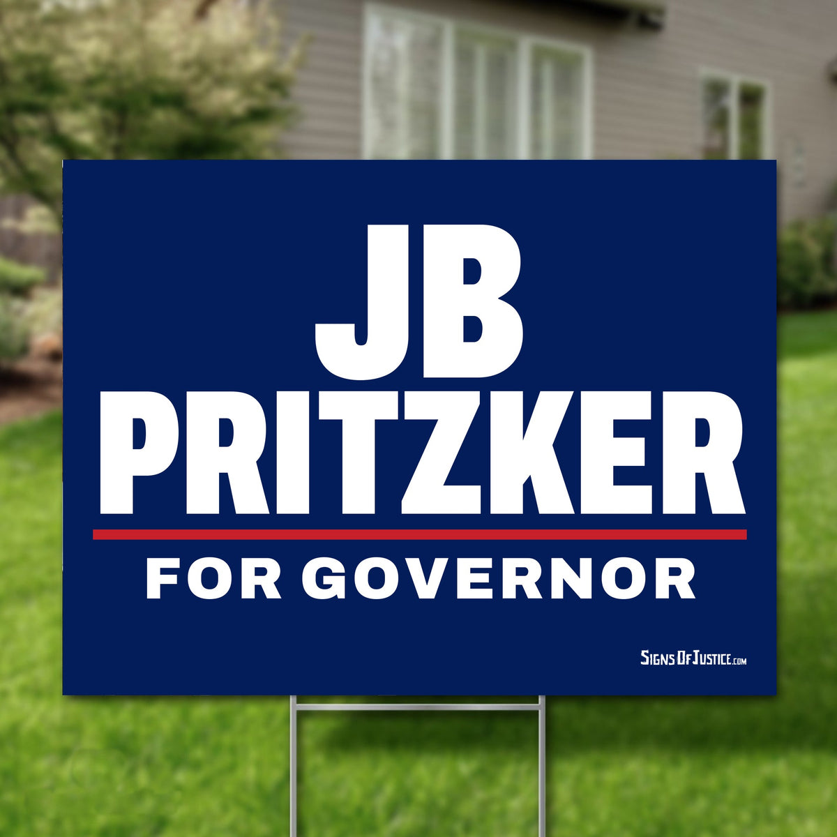 JB Pritzker 24"x18" yard sign