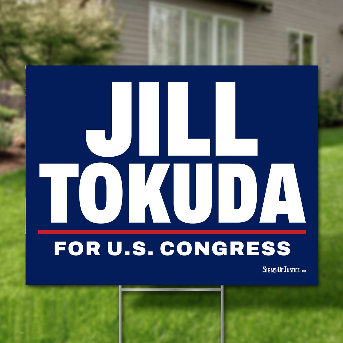 Jill Tokuda 24"x18" yard sign