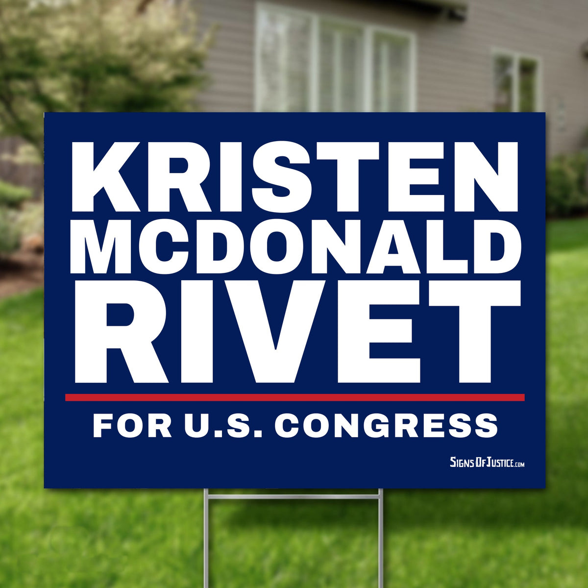 Kristen McDonald Rivet 24"x18" yard sign