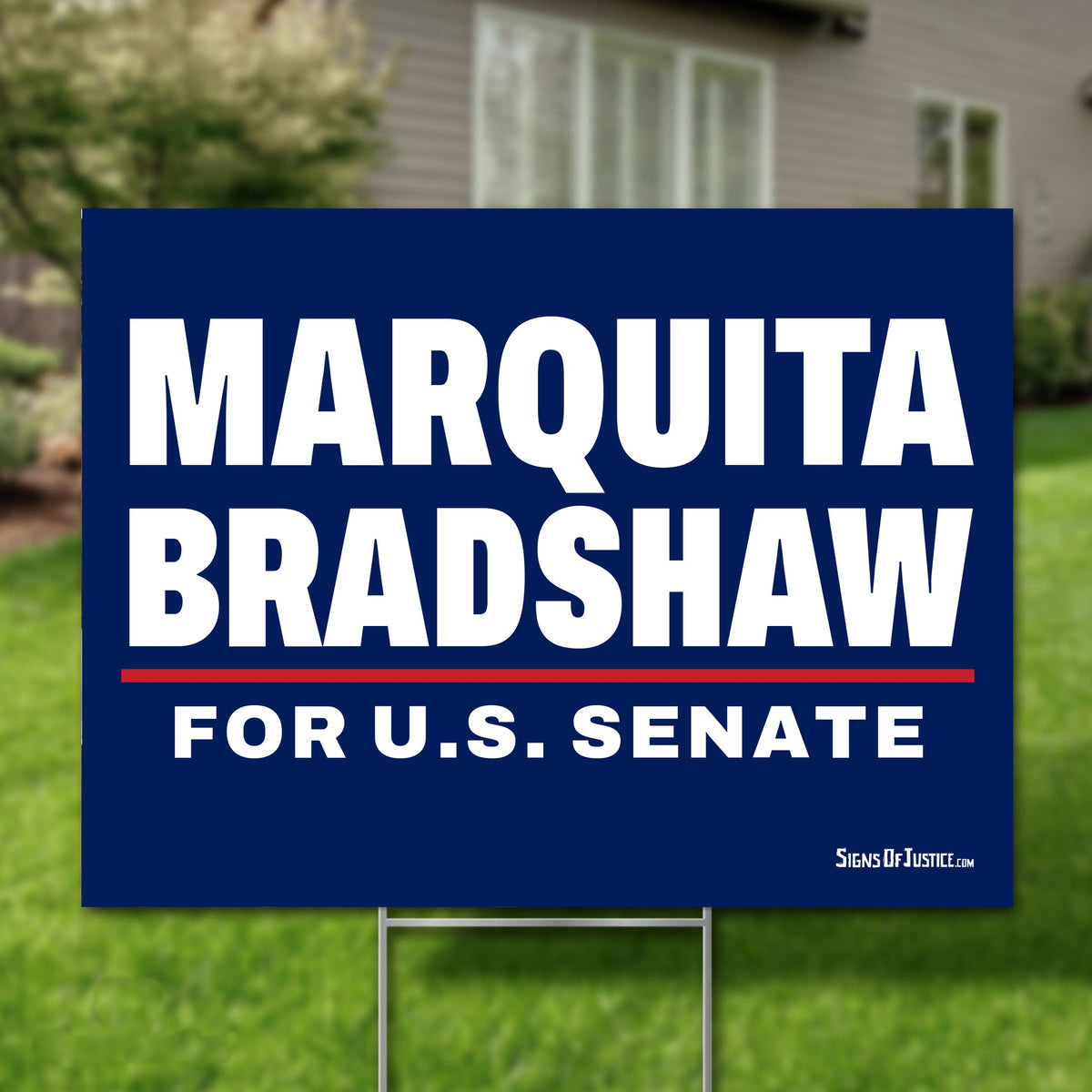 Marquita Bradshaw 24"x18" yard sign