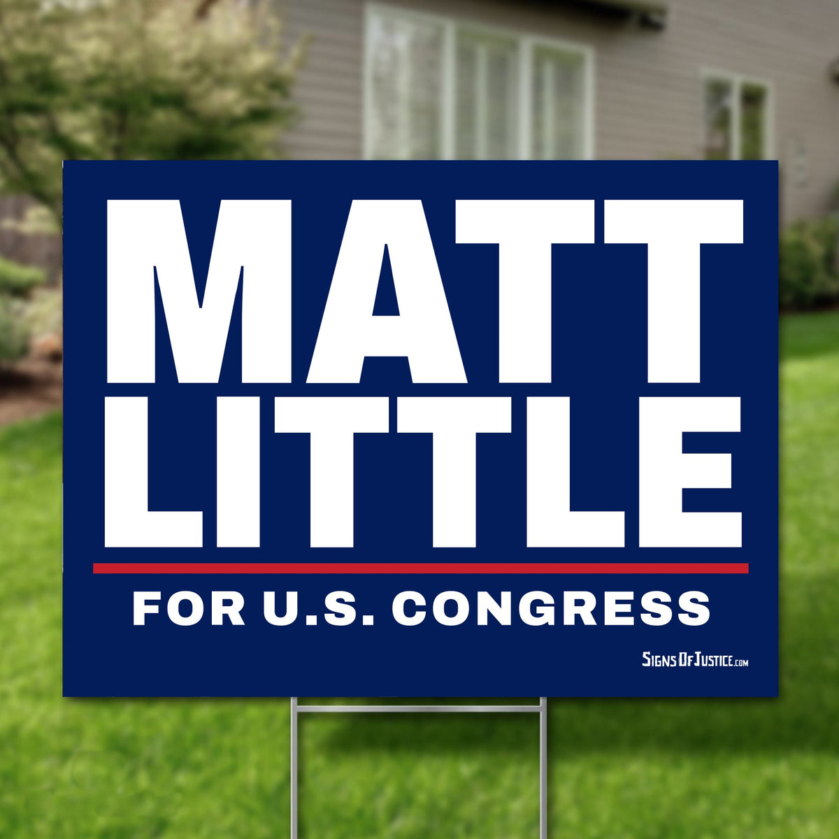 Matt Little 16"x12" yard sign