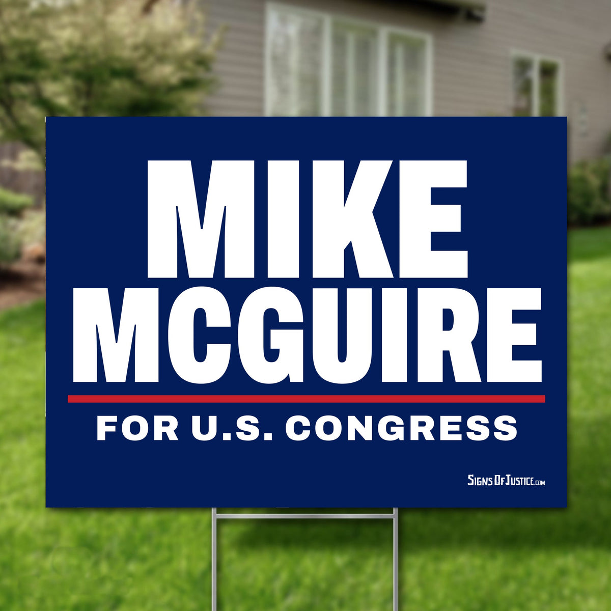 Mike McGuire 24"x18" yard sign