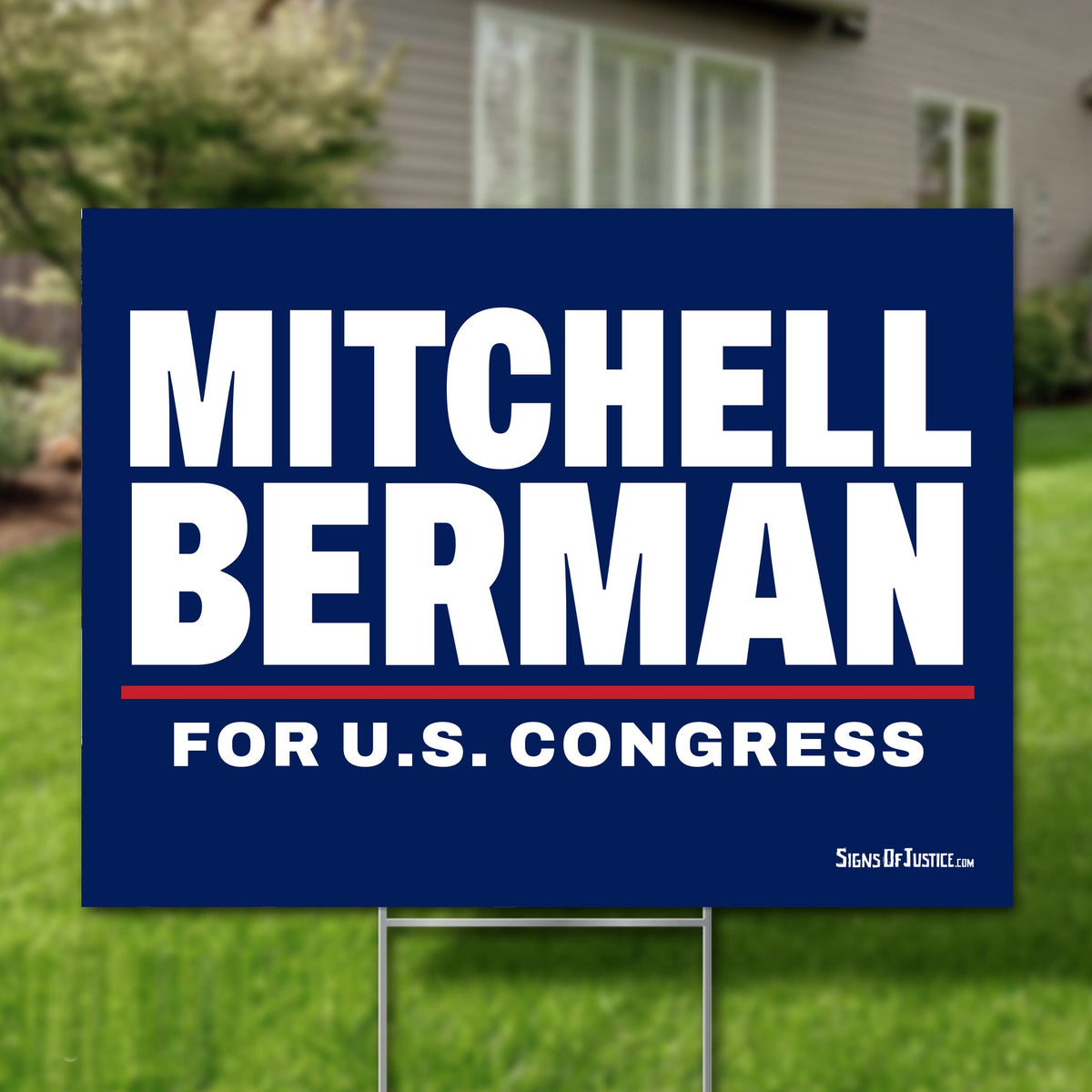 Mitchell Berman 16"x12" yard sign