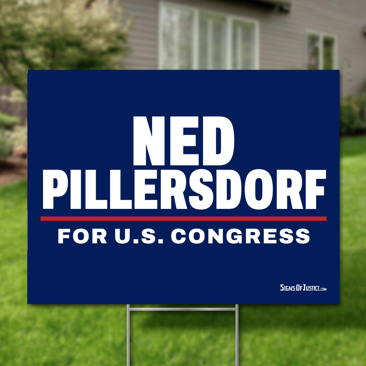 Ned Pillersdorf 24"x18" yard sign