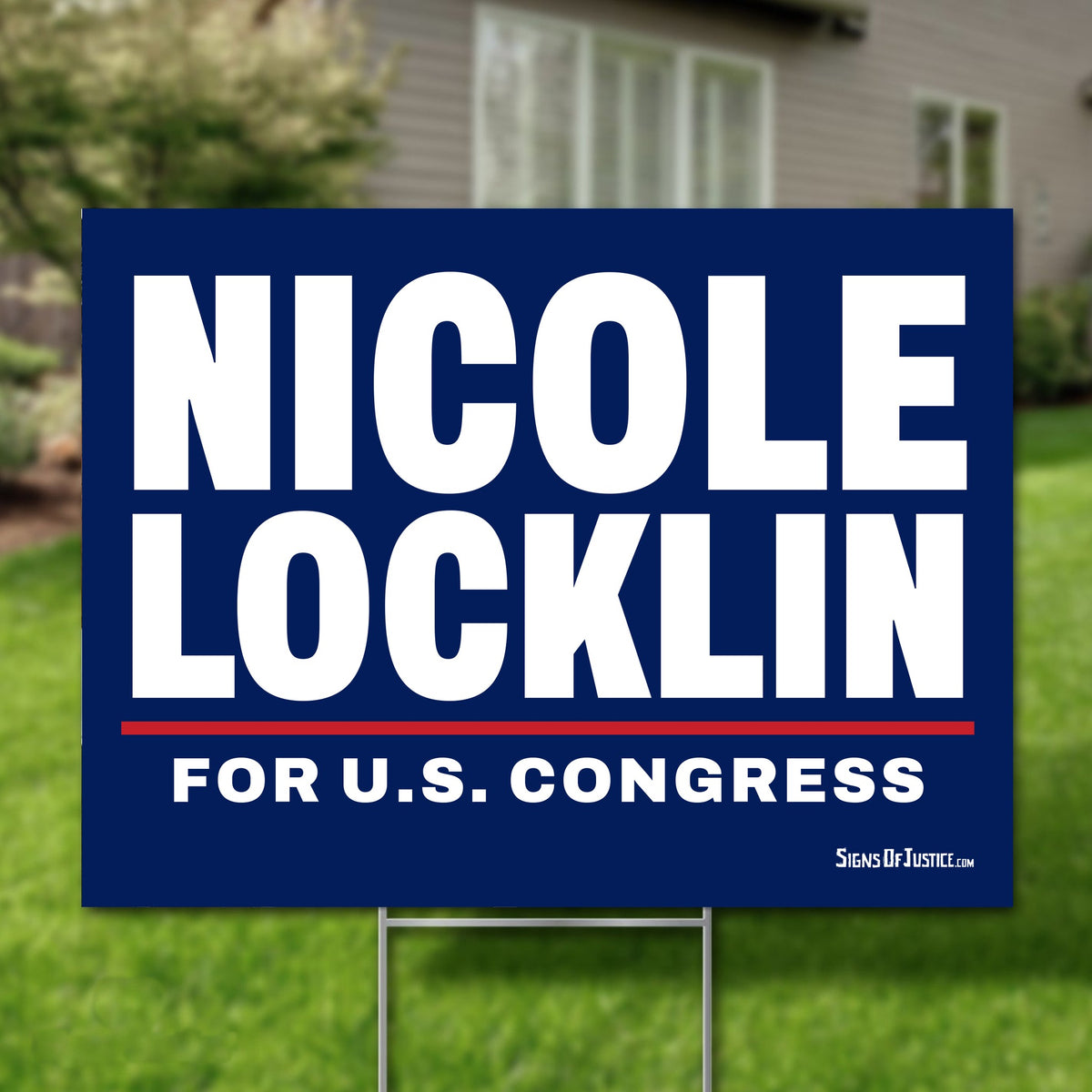 Nicole Locklin 16"x12" yard sign