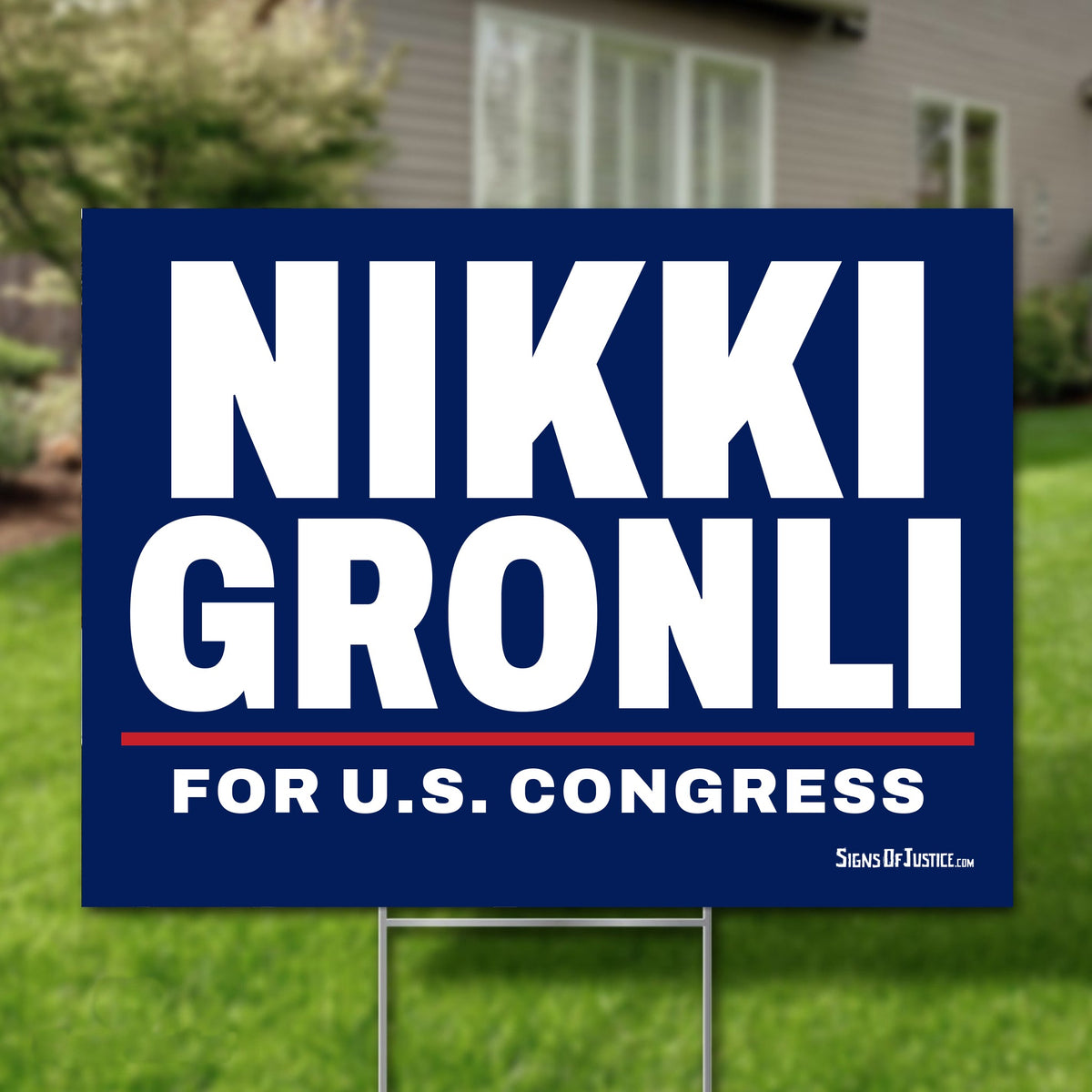 Nikki Gronli 24"x18" yard sign