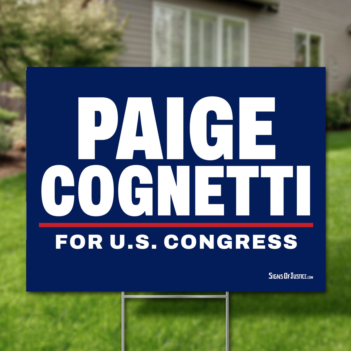Paige Cognetti 24"x18" yard sign