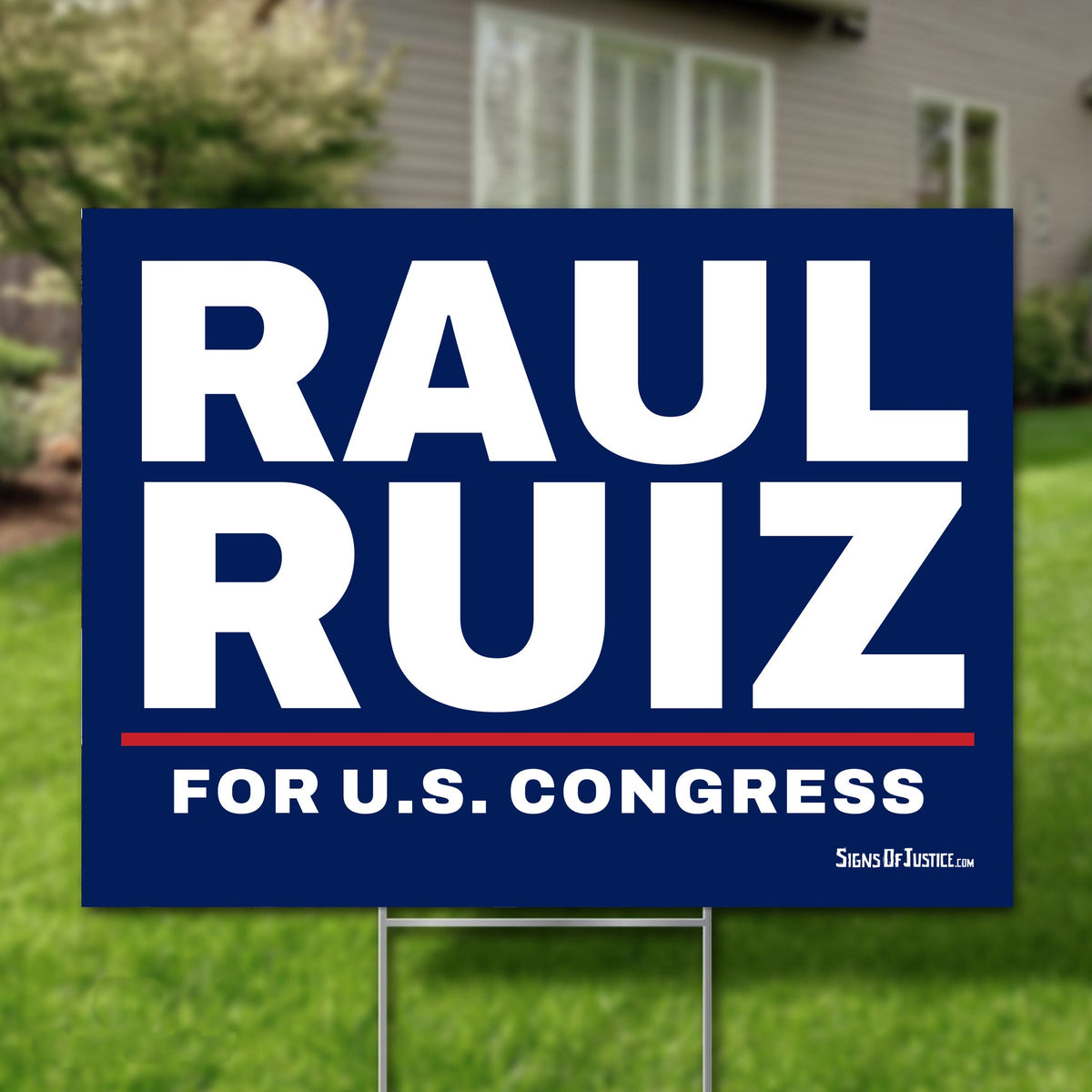 Raul Ruiz 24"x18" yard sign