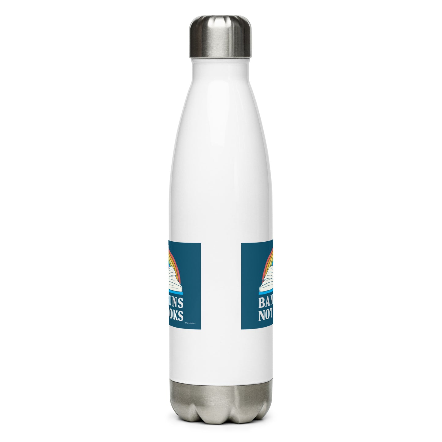 Ban Guns Not Books Water Bottle