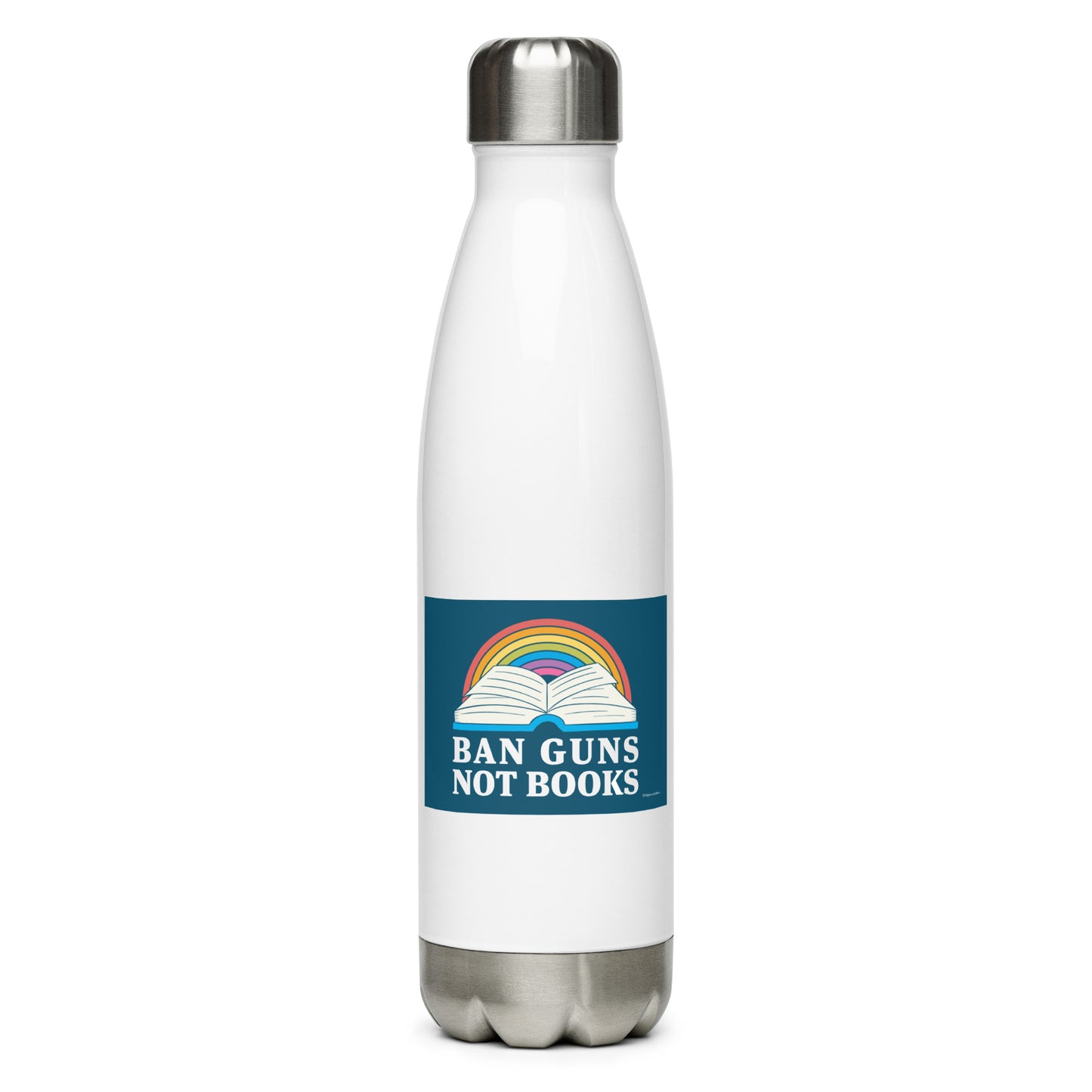 Ban Guns Not Books Water Bottle