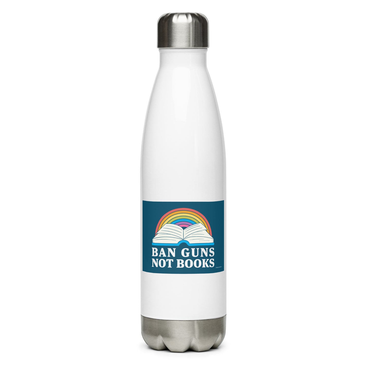 Ban Guns Not Books Water Bottle