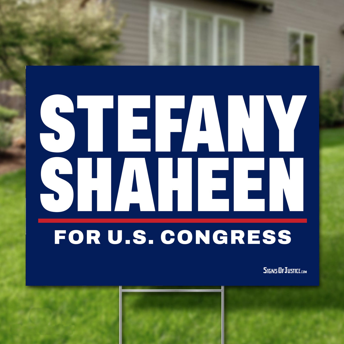 Stefany Shaheen 16"x12" yard sign