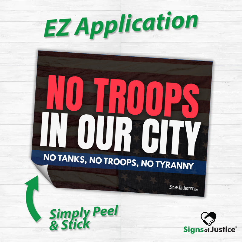 "No Troops" Bumper Stickers