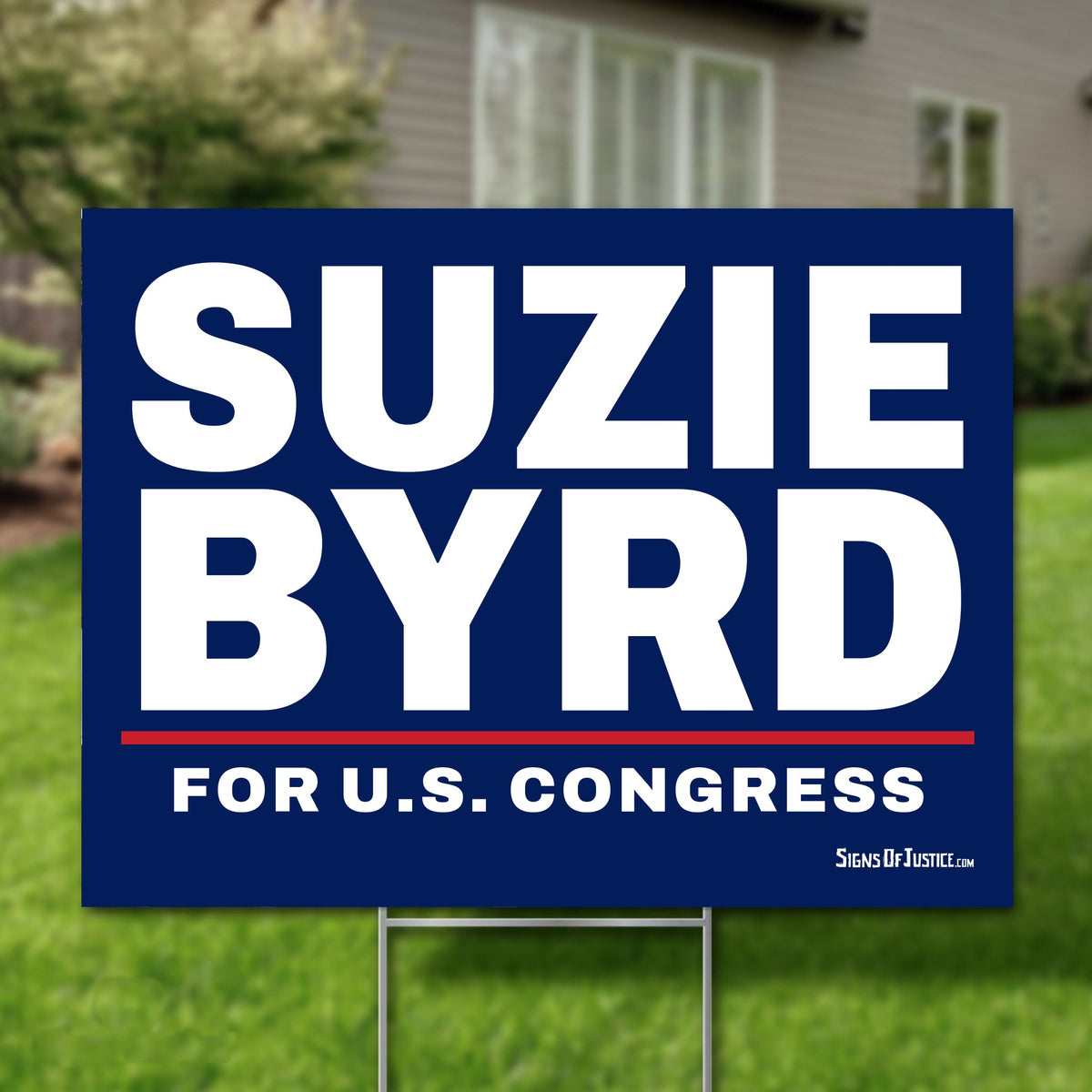 Suzie Byrd 24"x18" yard sign