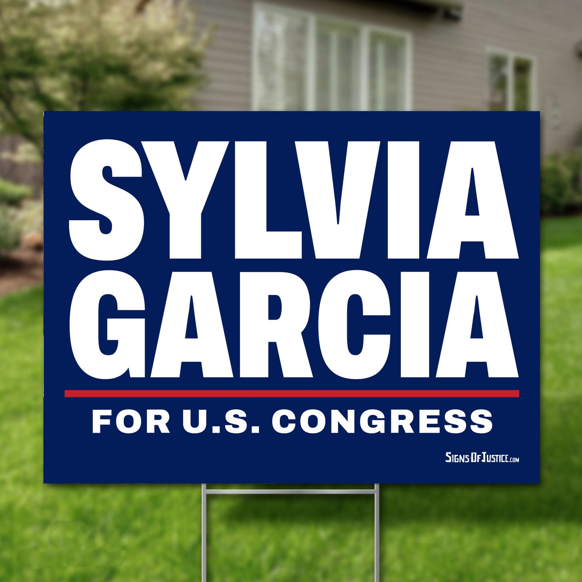 Sylvia Garcia 24"x18" yard sign