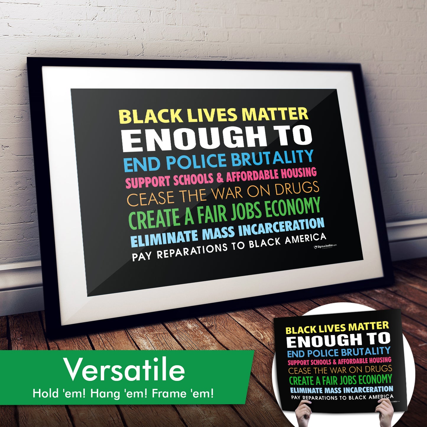 Black Lives Matter Enough To Cardstock Print