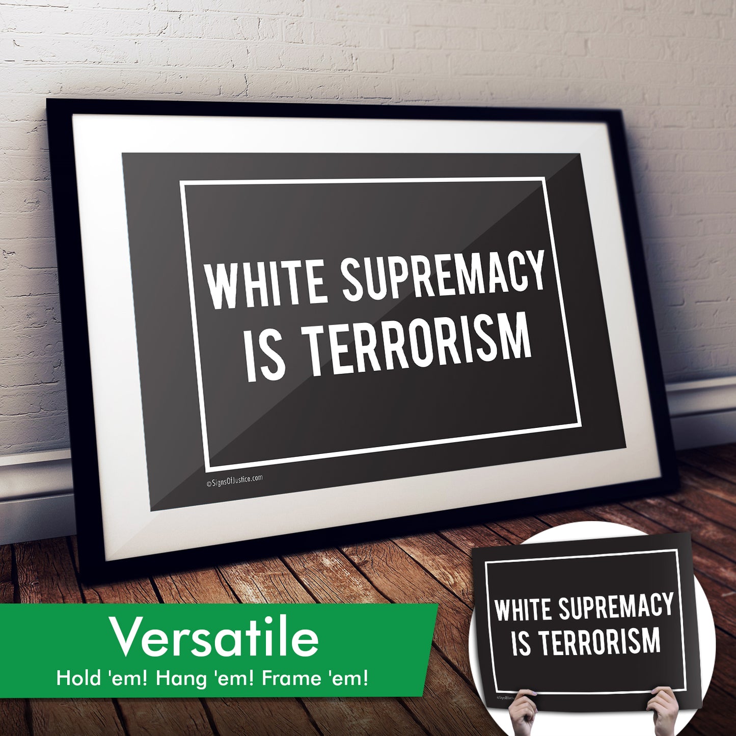 White Supremacy is Terrorism Cardstock Print