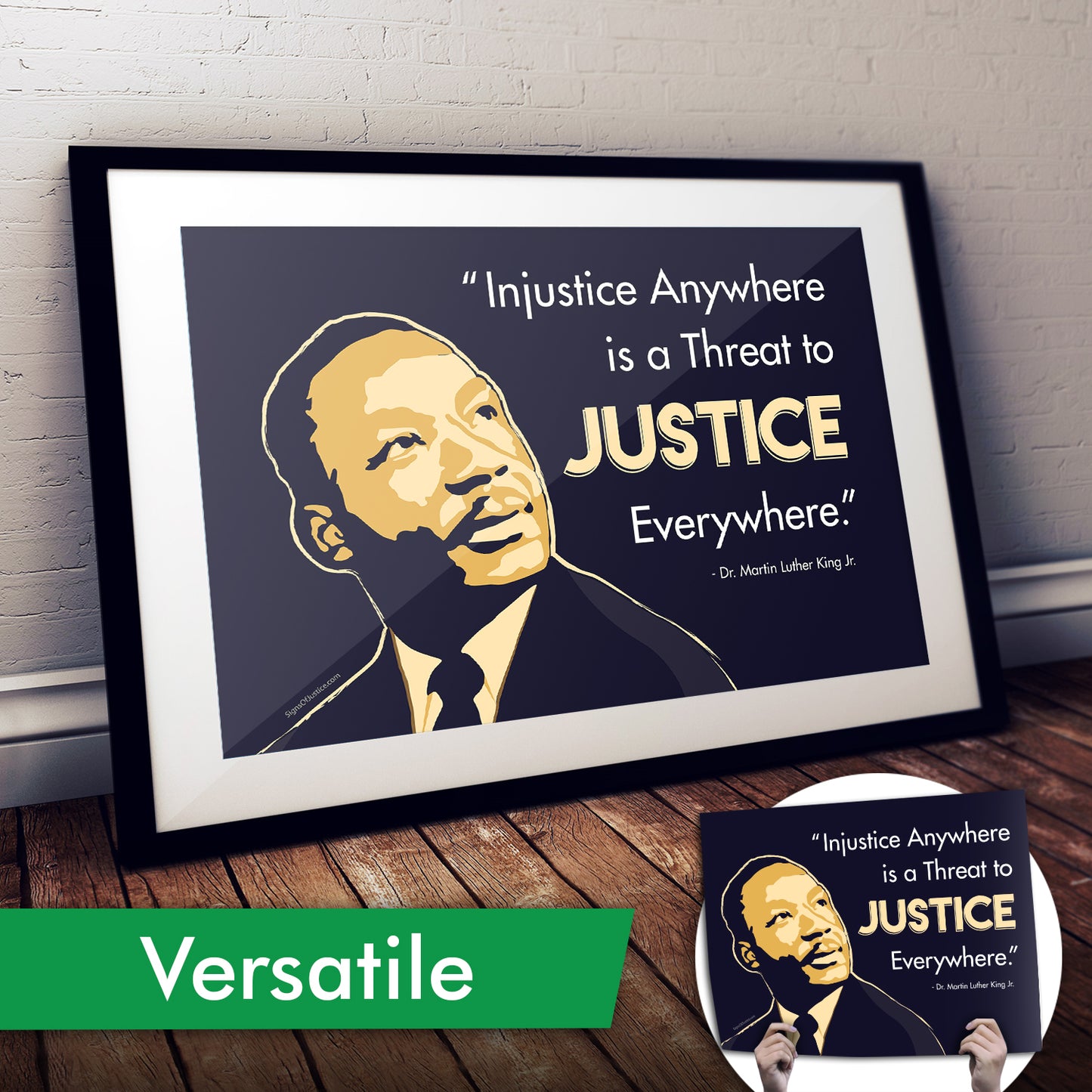 MLK Justice Protest Cardstock Print