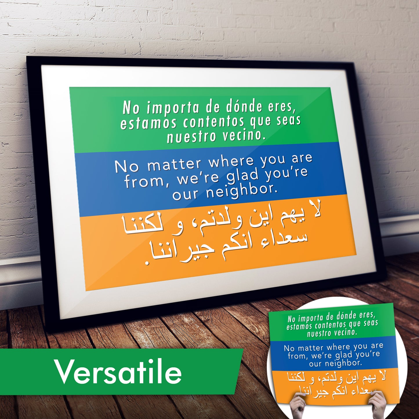 Welcome Your Neighbors Cardstock Print