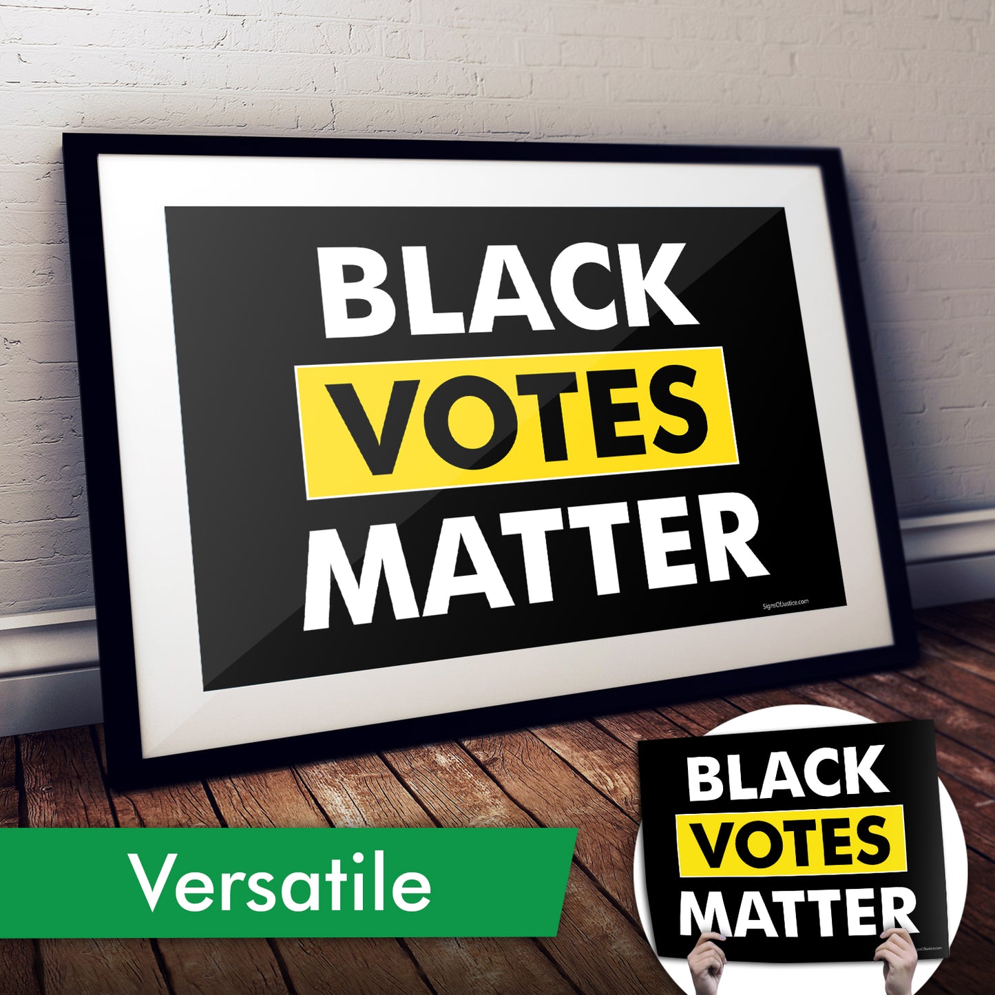 Black Votes Matter Cardstock Print