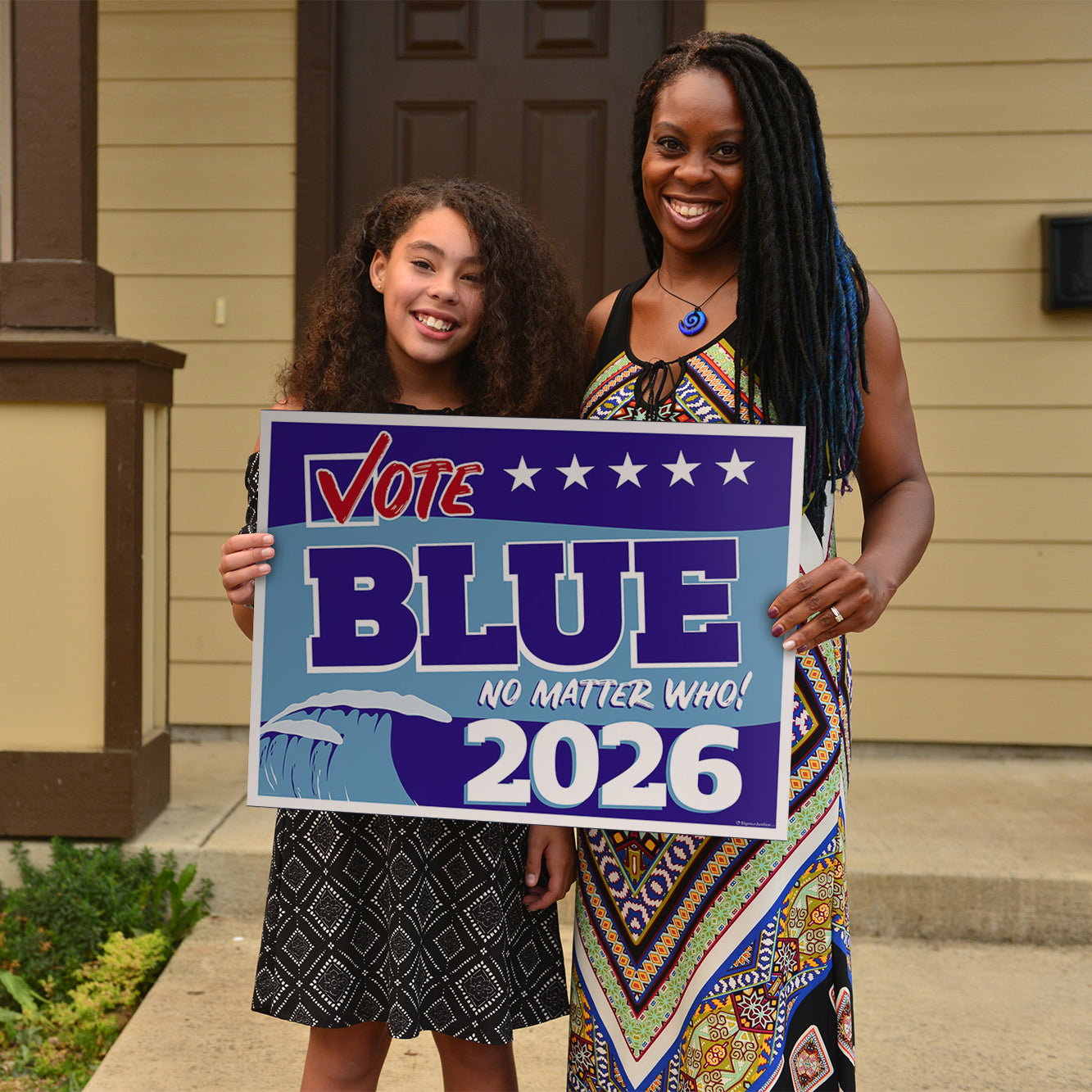 Vote Blue No Matter Who, Blue Wave 2026 Yard Sign