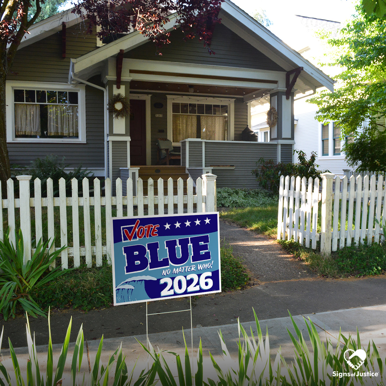 Vote Blue No Matter Who, Blue Wave 2026 Yard Sign