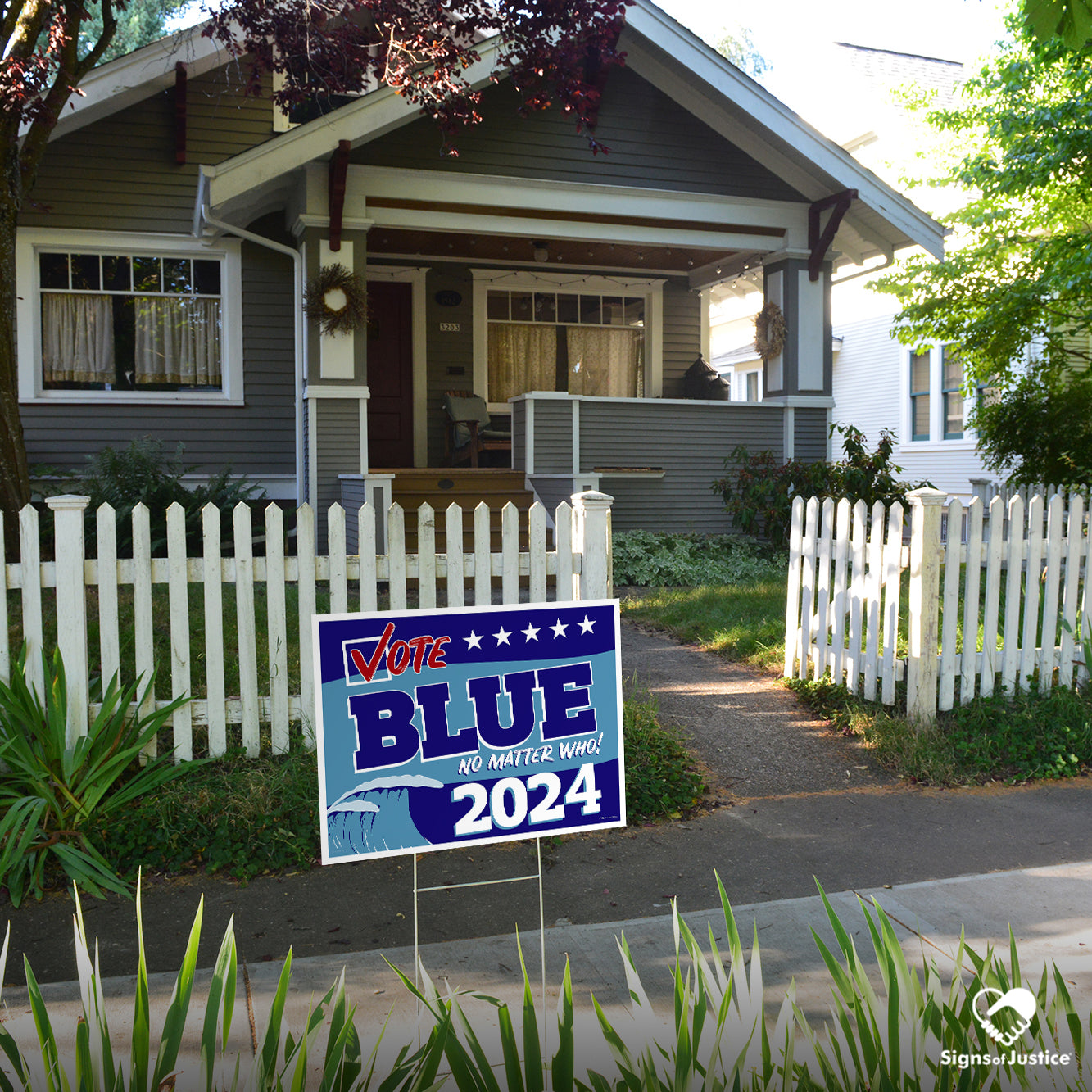 Vote Blue No Matter Who, Blue Wave 2024 Yard Sign