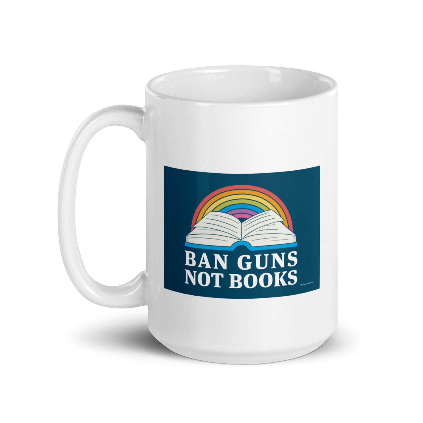 Ban Guns Not Books Mug