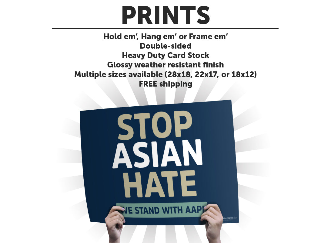 Stop Asian Hate Cardstock Print