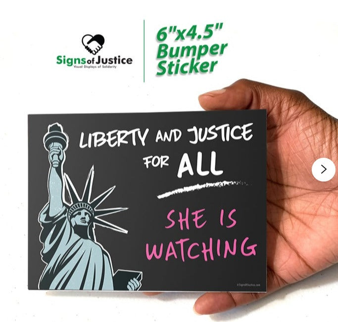 Lady Liberty Bumper Stickers