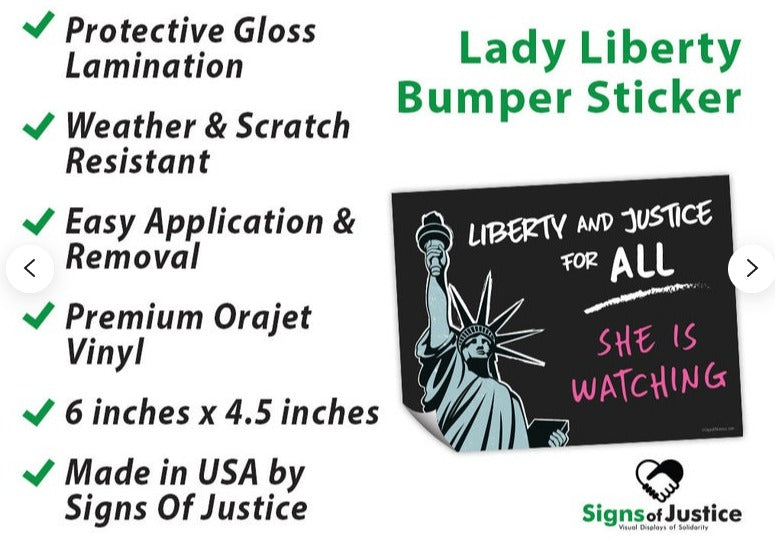 Lady Liberty Bumper Stickers