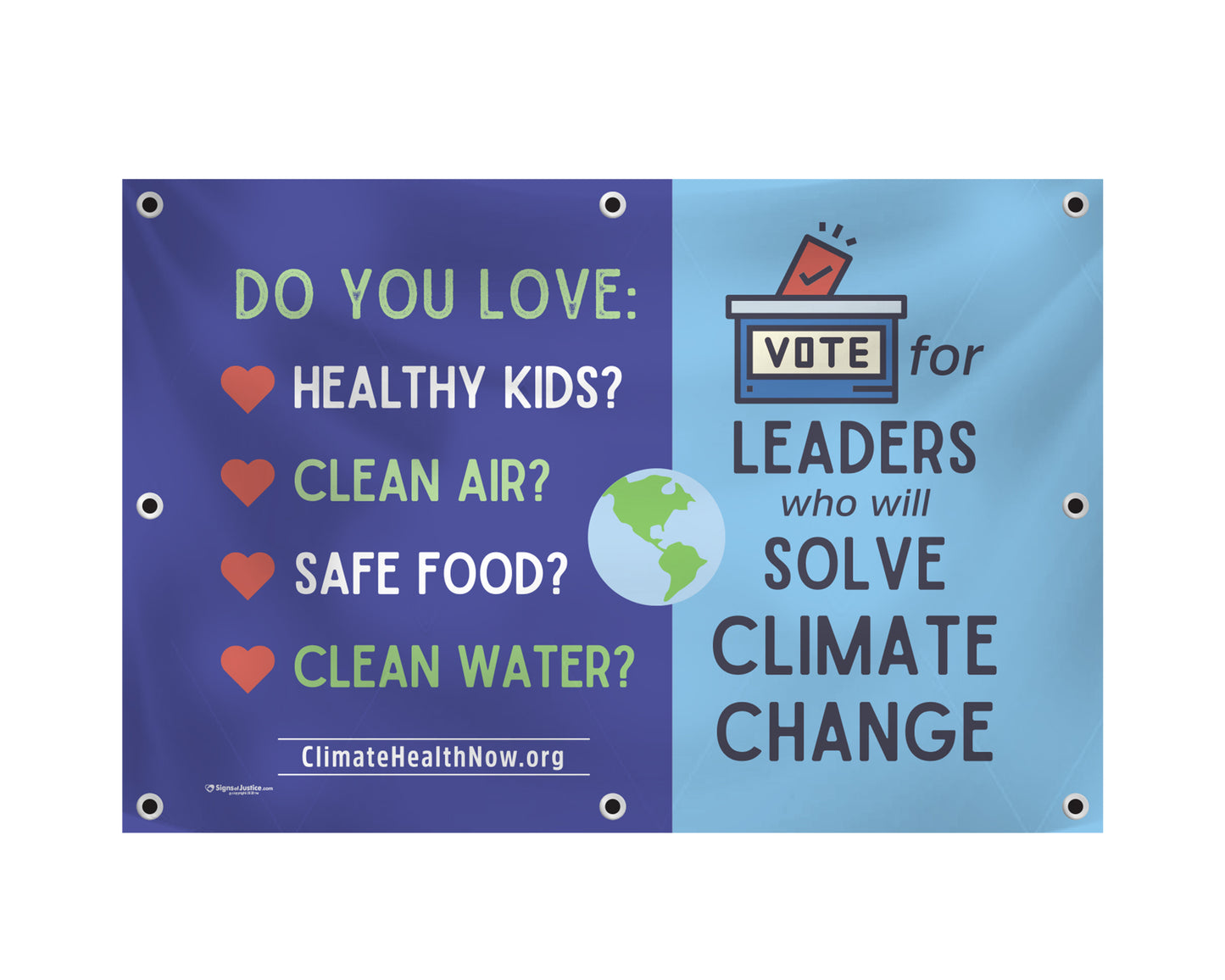 Climate Change Vinyl Banner