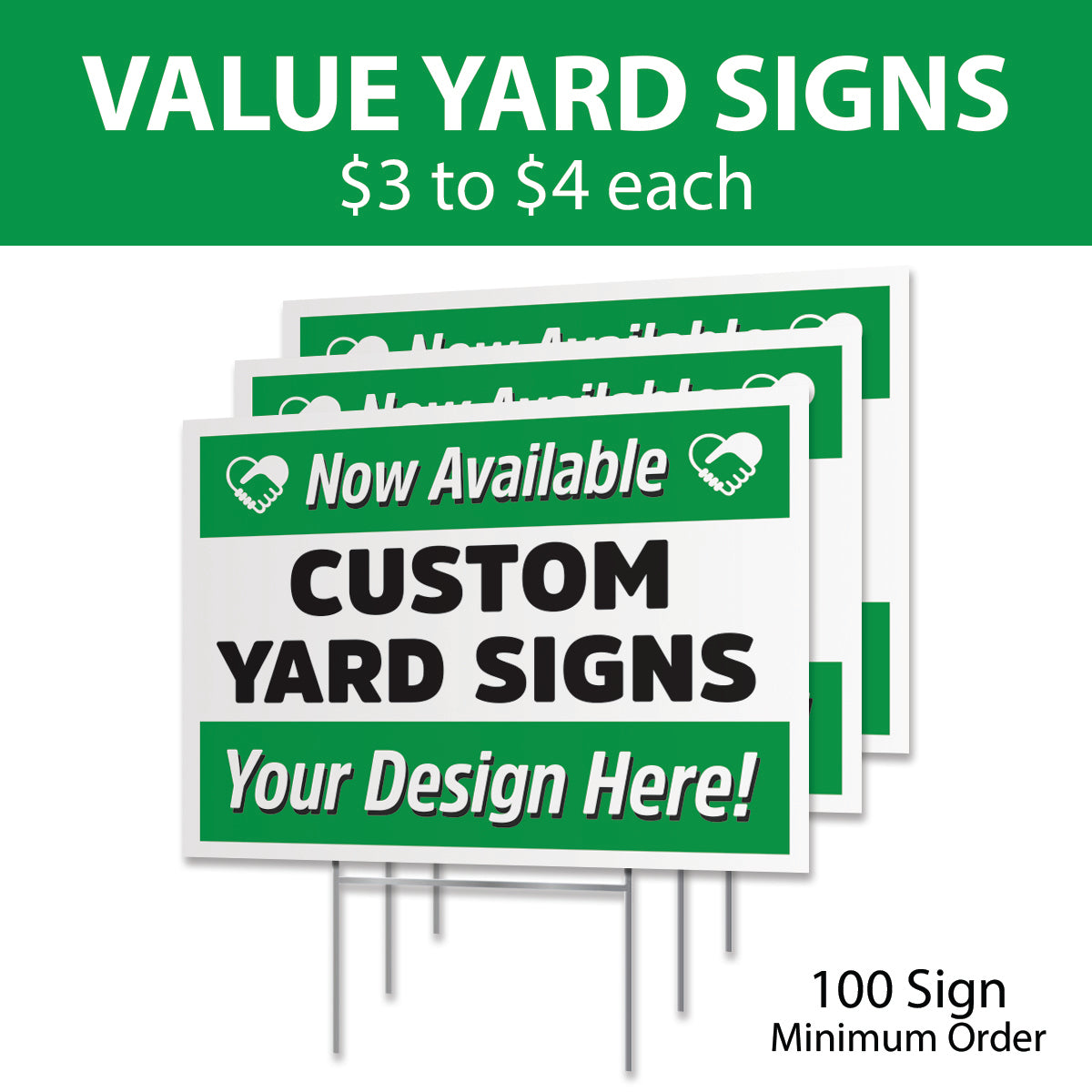 Custom 1-Sided Easy Express Yard Signs