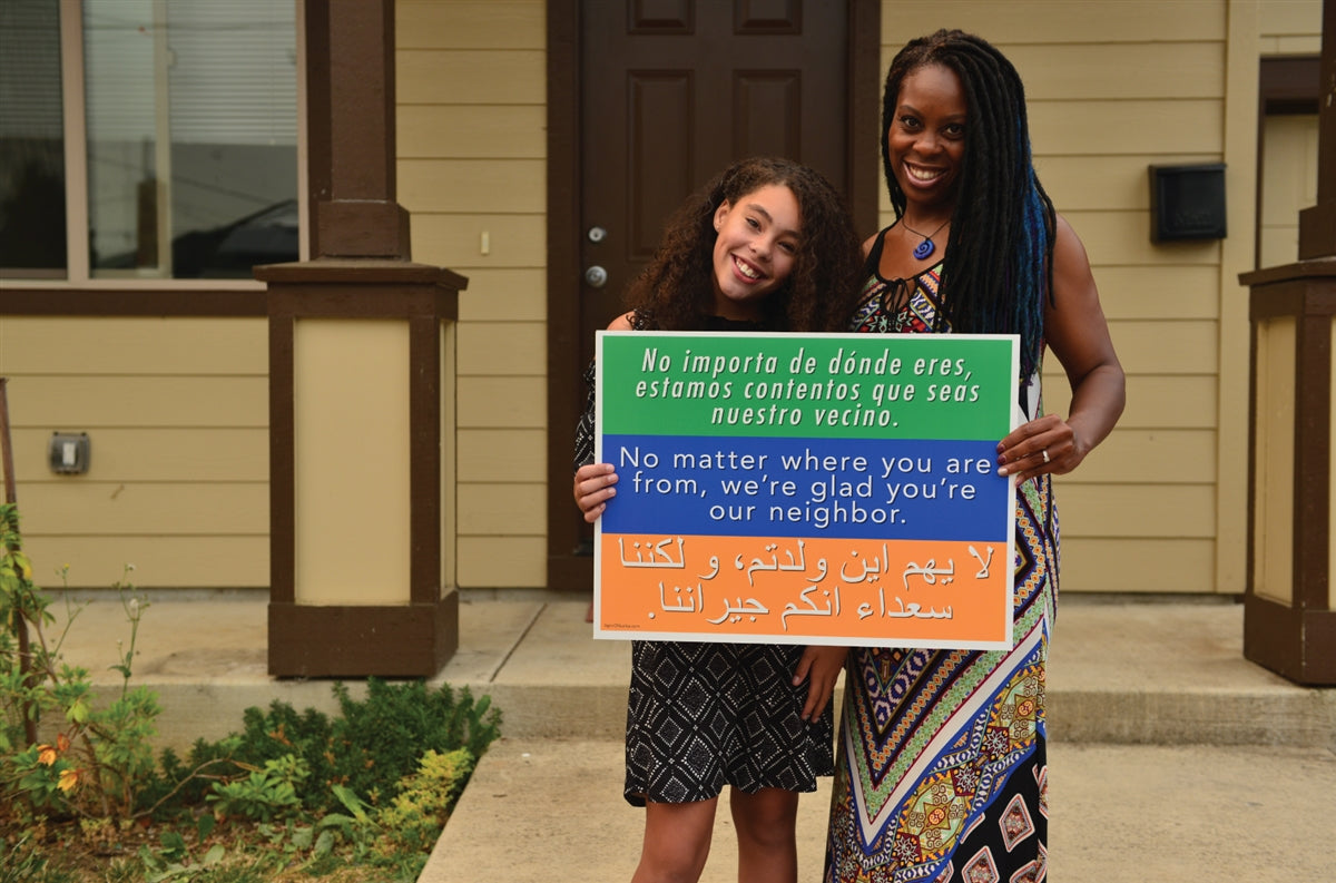 Welcome Your Neighbors Yard Sign