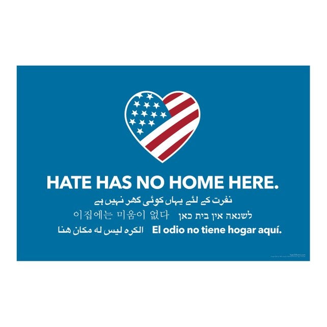 Hate Has No Home Here Bumper Sticker