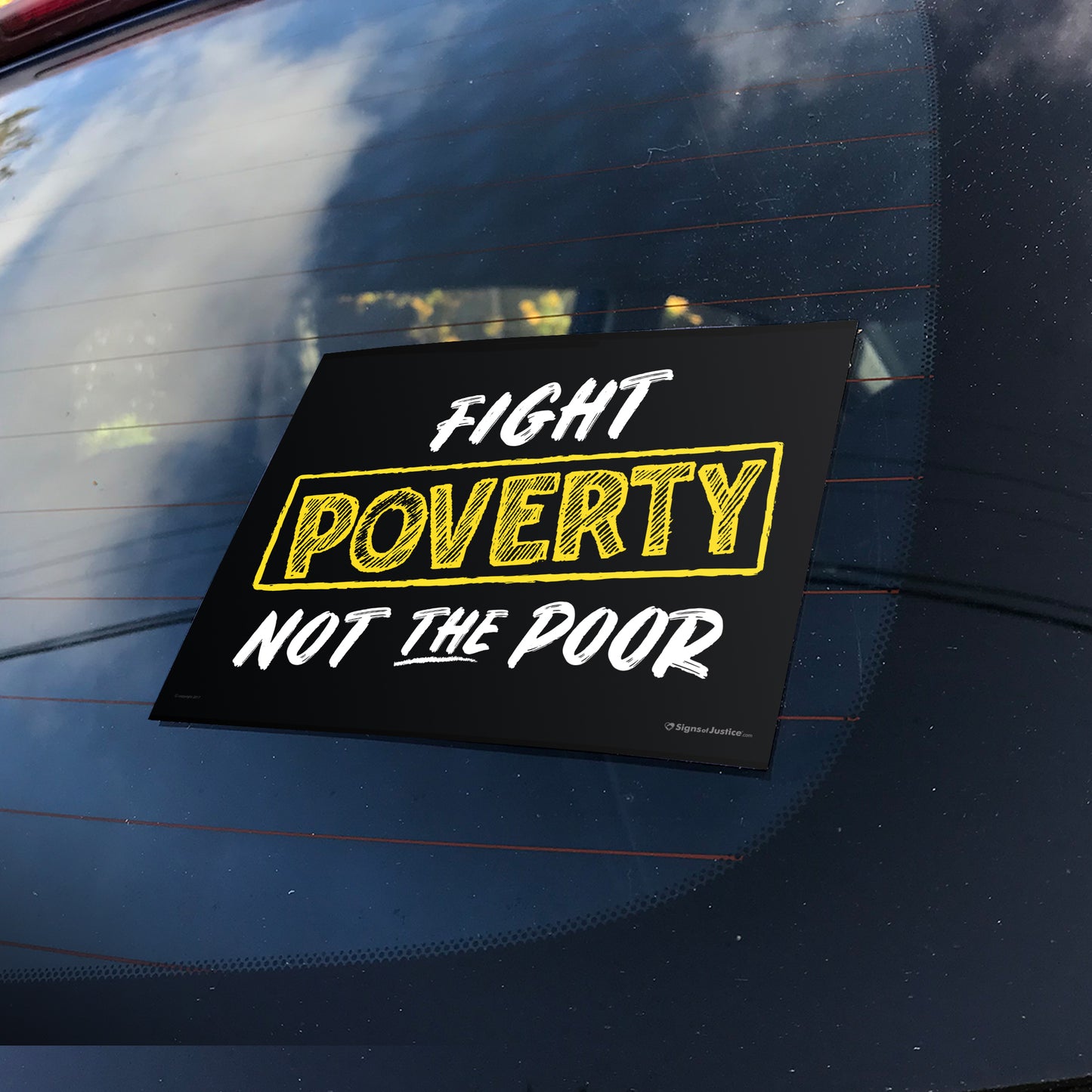 Fight Poverty Not The Poor Bumper Stickers