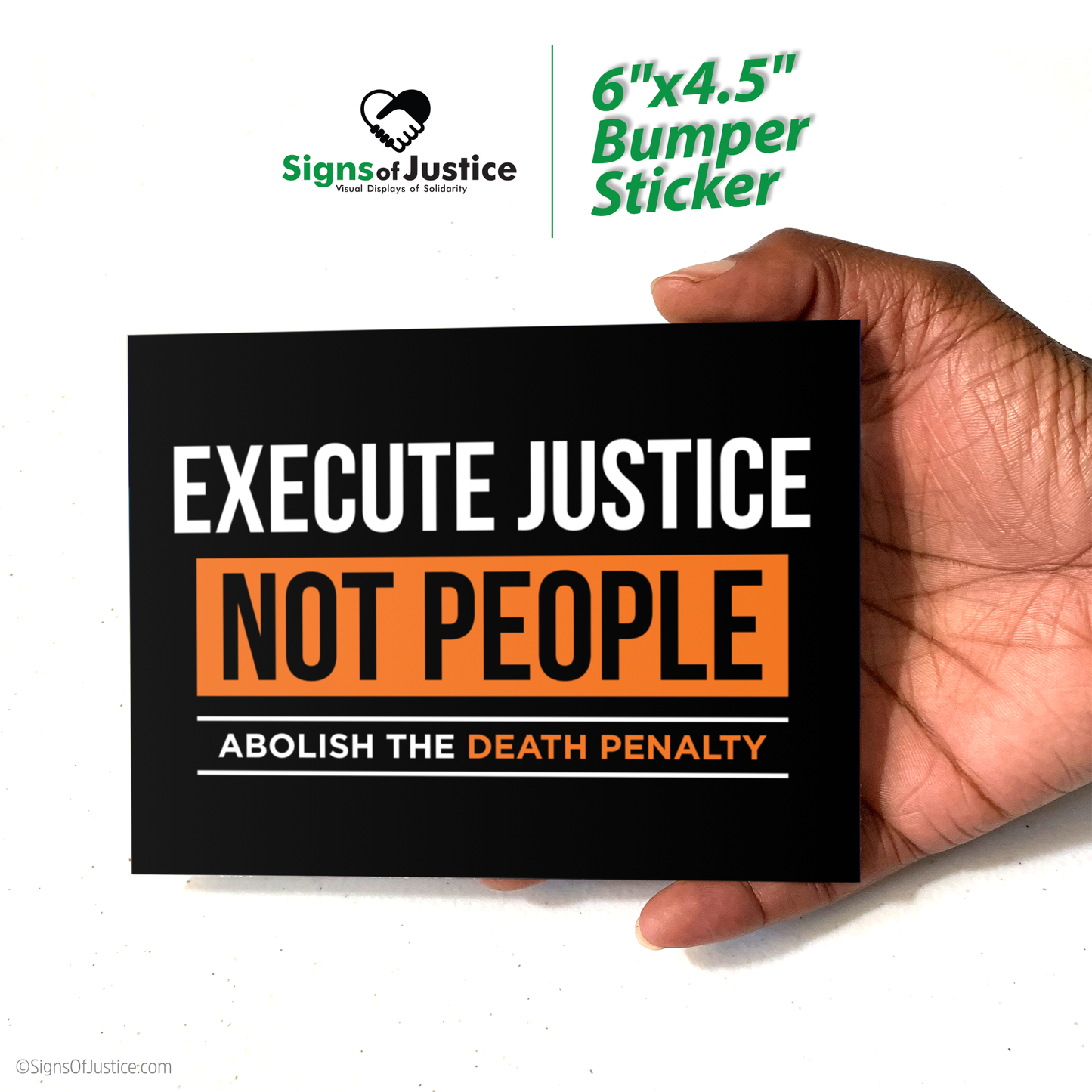 Execute Justice Bumper Stickers