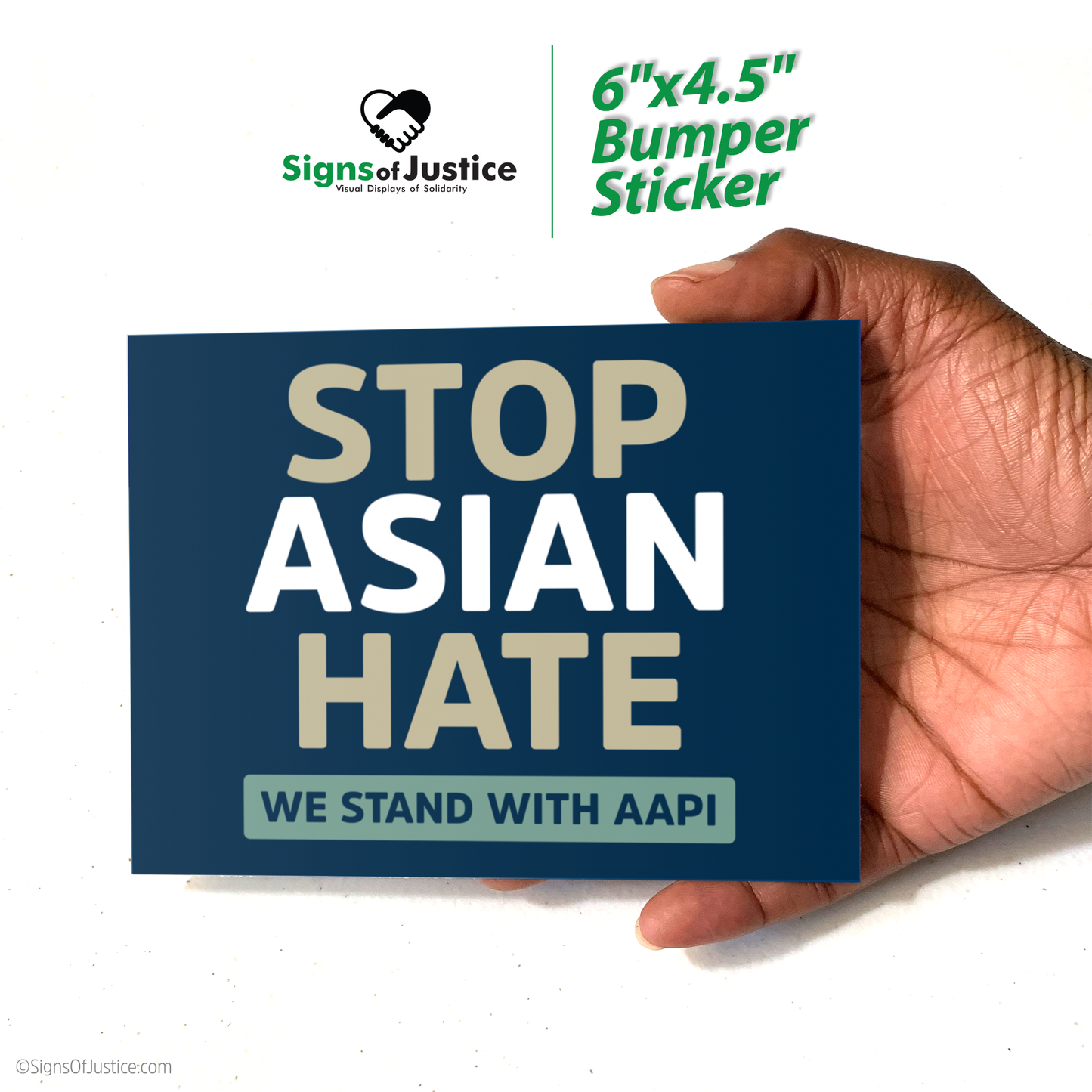 Stop Asian Hate Bumper Stickers