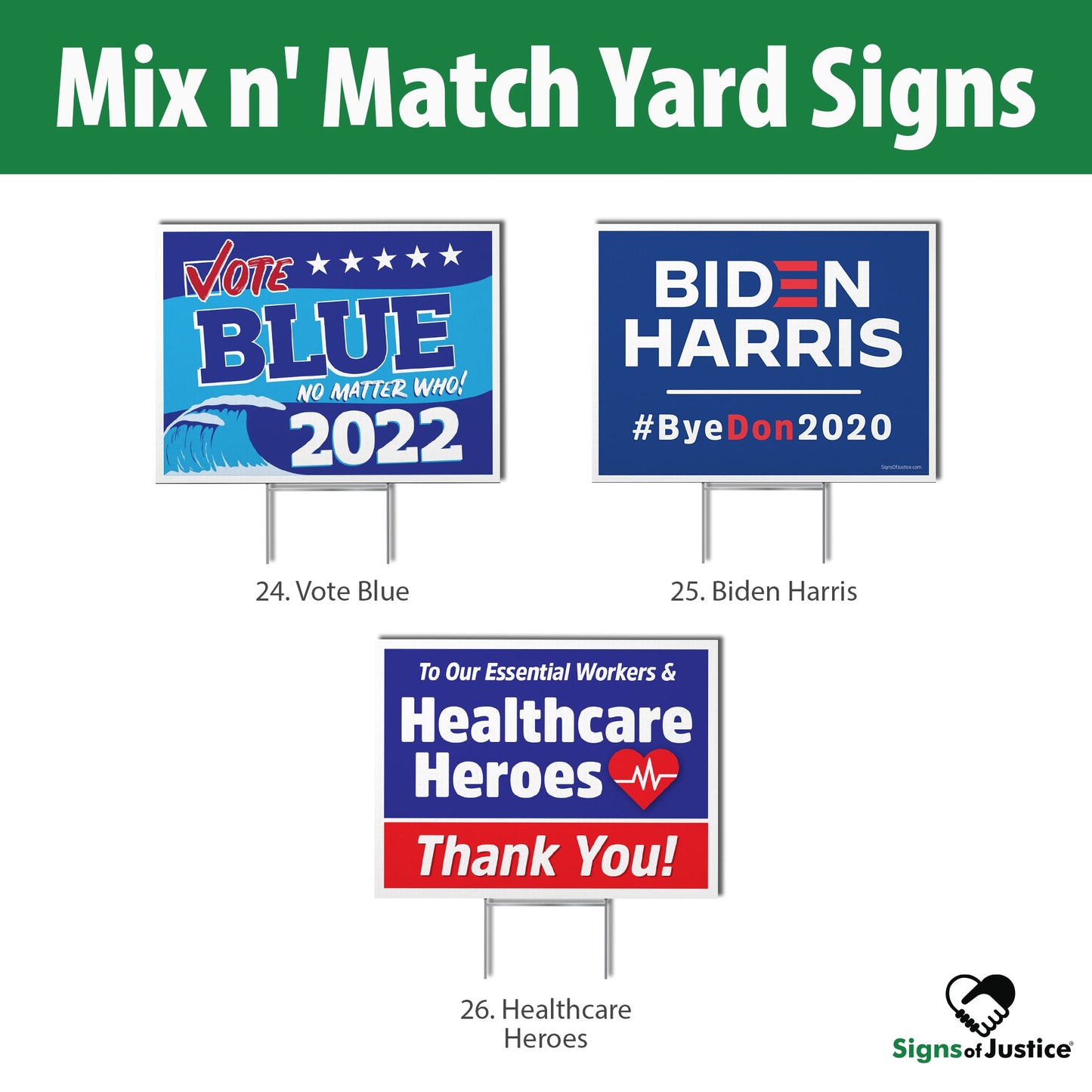 2 Dozen (16"x12") Yard Signs (Mix n' Match Special!)