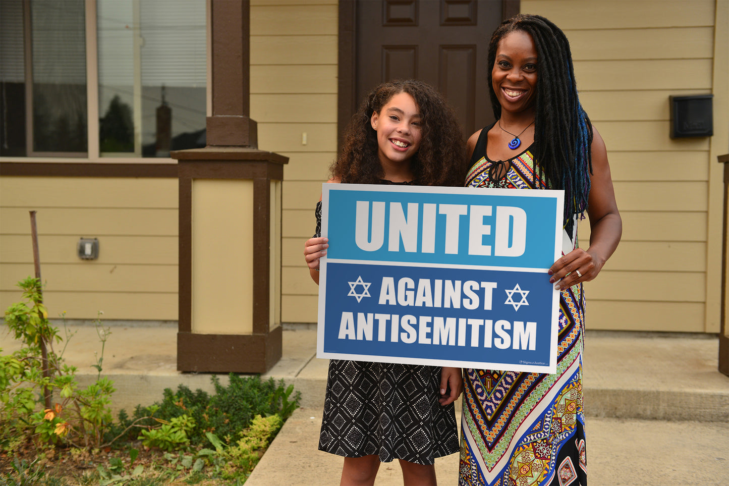 United Against Antisemitism Yard Sign