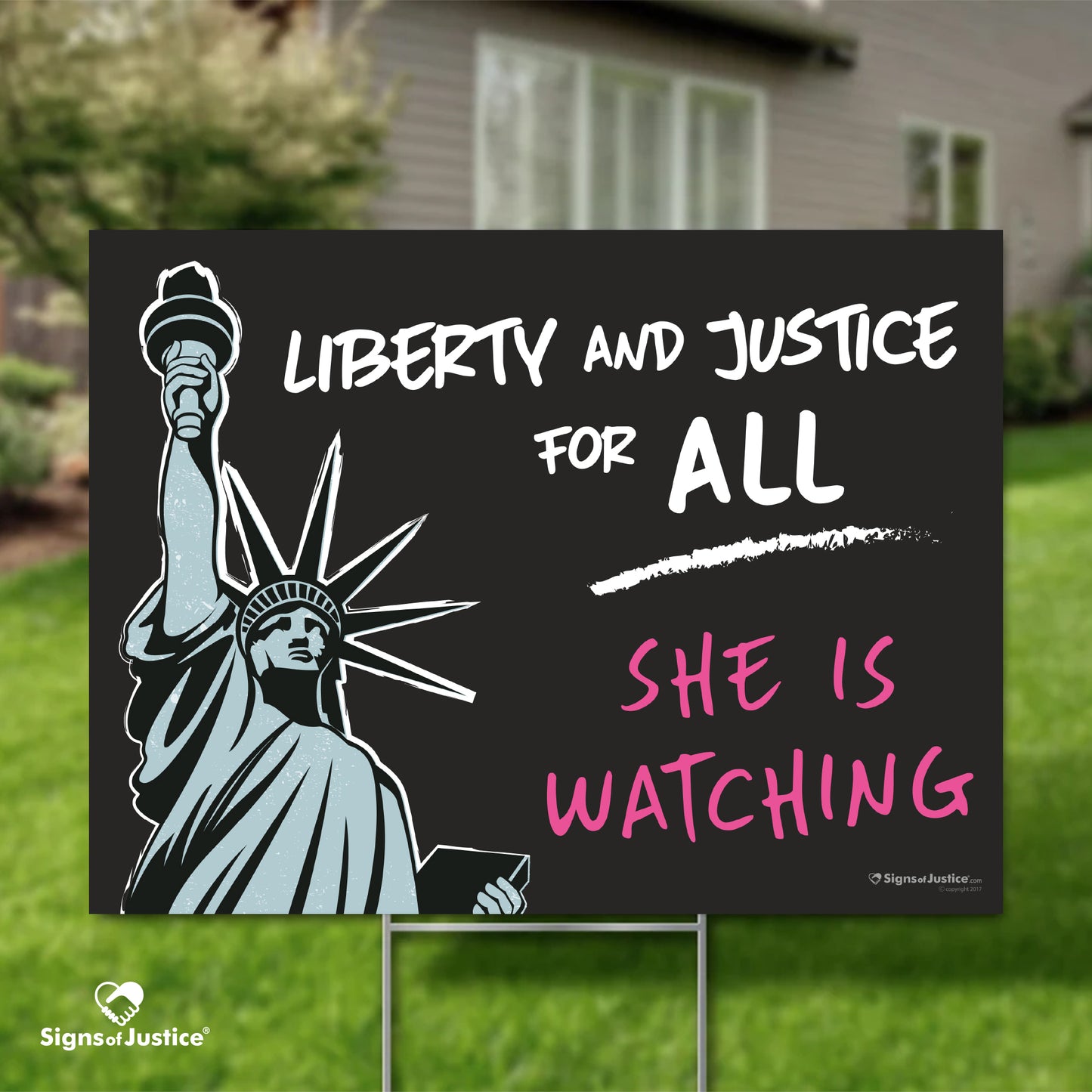 Lady Liberty Yard Sign