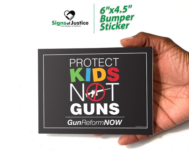 Protect Kids Not Guns Bumper Stickers