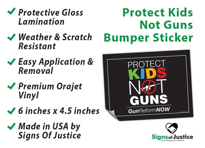 Protect Kids Not Guns Bumper Stickers