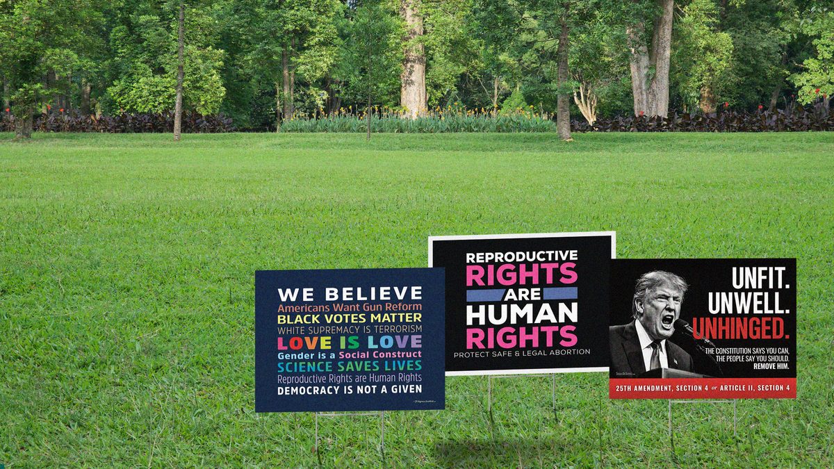 Yard signs