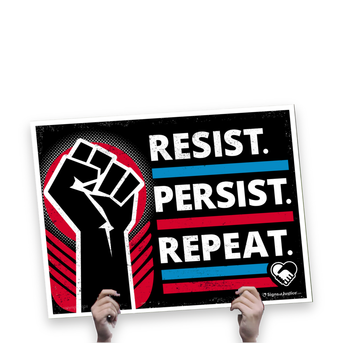 Resist Persist Repeat Cardstock Print