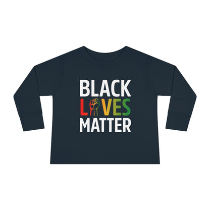“Black Lives Matter (Pan-Africa)” Toddler Long Sleeve Tee