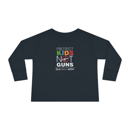 "Protect Kids Not Guns" Toddler Long Sleeve Tee