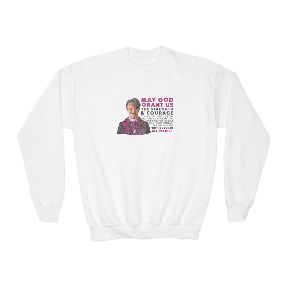 "Mariann Budde Bishop" Youth Sweatshirt